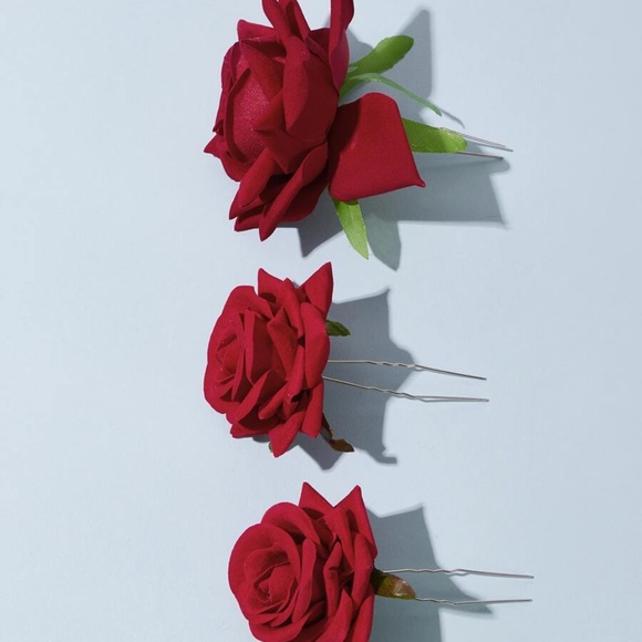 Modcloth Accessories - Rose Hairpin Set Goth